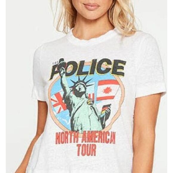 Chaser The Police North American Tour Tee Small Indie Sleaze NWT - Picture 1 of 7